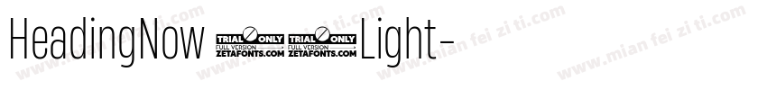 HeadingNow 82Light字体转换